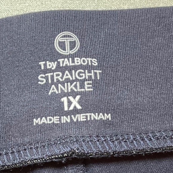 Talbots T by Talbots Black Everyday Stretch Straight Ankle Pants Sz 1X - Picture 3 of 4